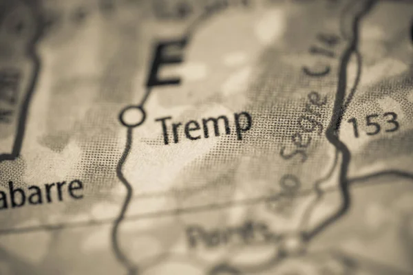 Tremp. Spain on a map