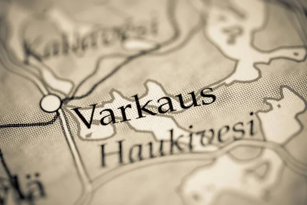 Varkaus Finland Map Close View — Stock Photo, Image