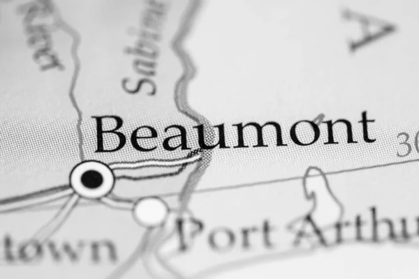 Beaumont Usa Geography Map — 스톡 사진