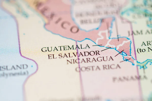 Guatemala País Mapa Geográfico — Foto de Stock