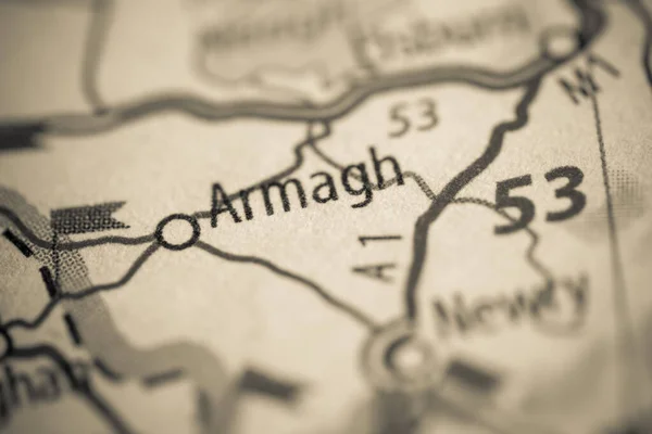 ハルマガ 地図上の英国 — ストック写真