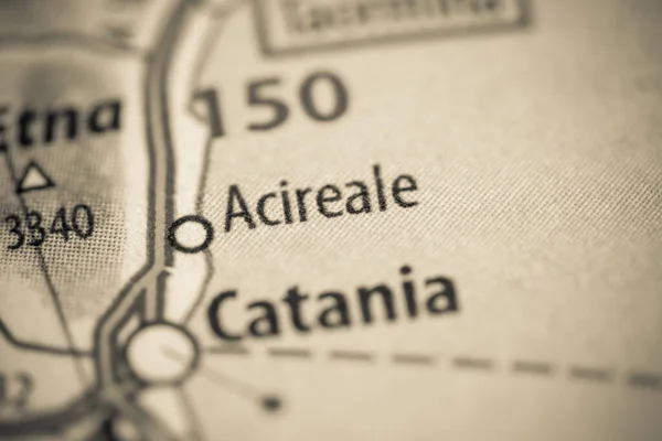 Ациреал Італійська Карта Близької Відстані — стокове фото