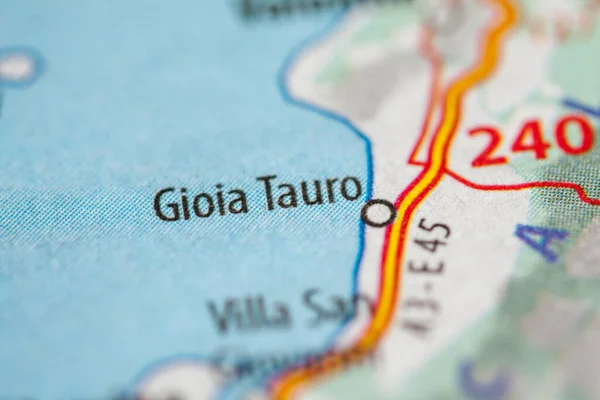 Gioia Tauro. Italy on a geography map