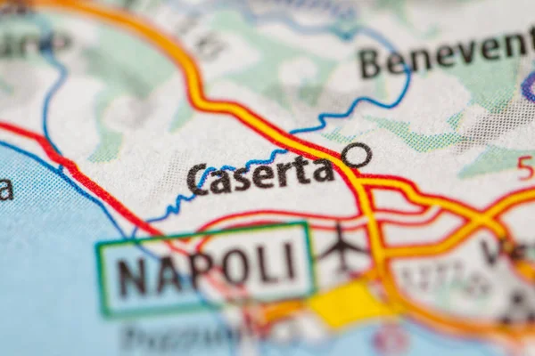 Καζέρτα Ιταλία Χάρτη Γεωγραφίας — Φωτογραφία Αρχείου