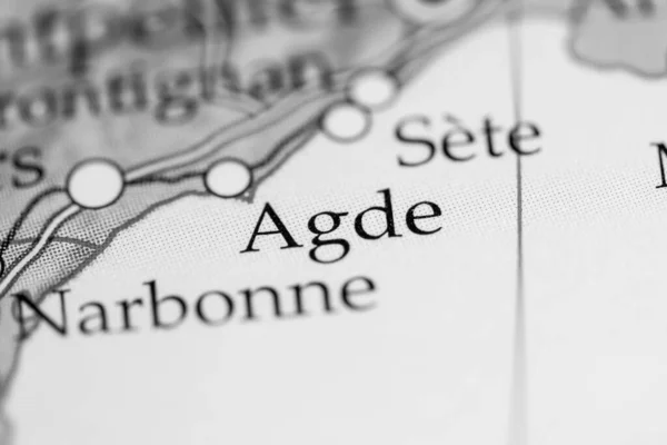 Agde Francia Mapa — Foto de Stock