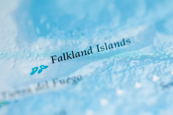 Islas Malvinas Vista Del Mapa Cerca — Foto de Stock
