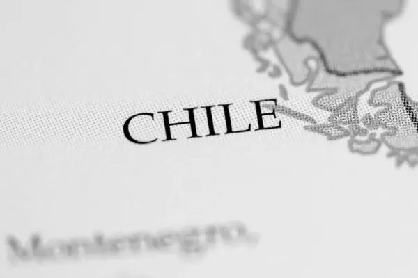 Chile Geografi Karta — Stockfoto