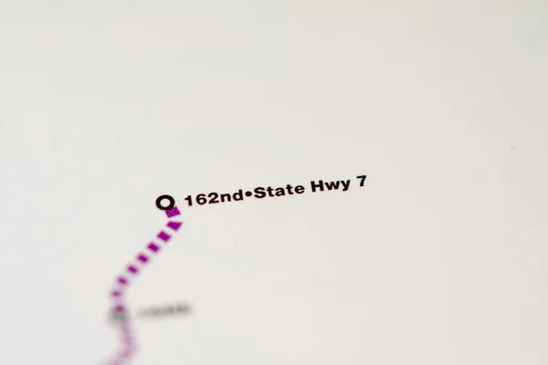 162 State Highway Station Denver Metro Karte — Stockfoto