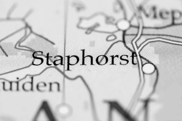 Стафорст Нідерланди Карті — стокове фото