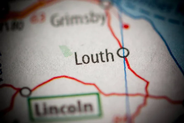 Louth, England, UK on a map
