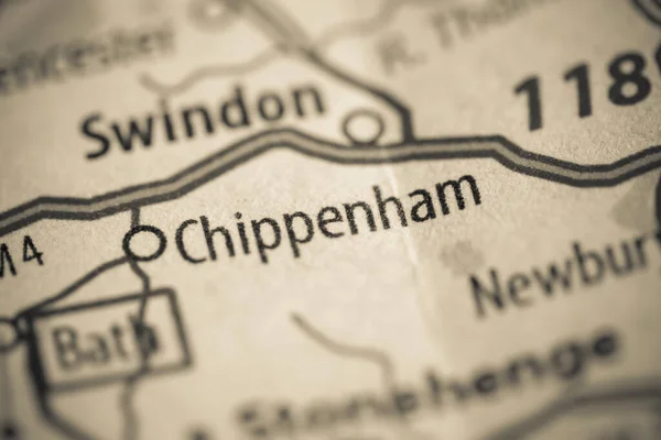 Chippenham Geography Map — Stock Photo, Image