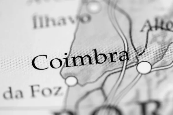 Coimbra Portugal Mapa — Foto de Stock