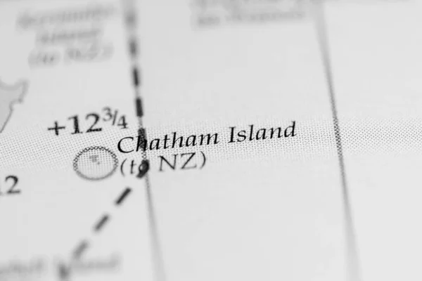 Chatham Island map view close up