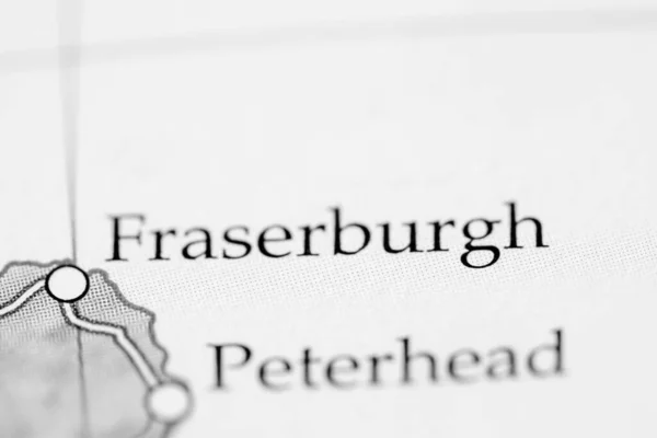 Fraserburgh Scotland Карте — стоковое фото