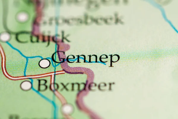 유전자야 지도에 네덜란드 — 스톡 사진
