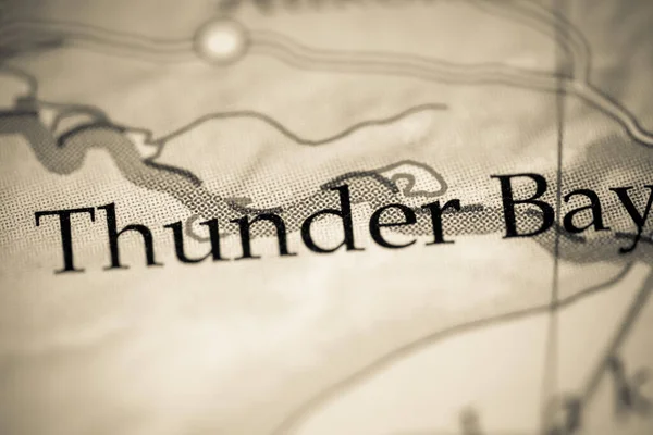 Thunder Bay Kanada Den Geografiska Kartan — Stockfoto