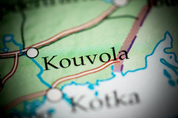 Kouvola. Finland map close up view