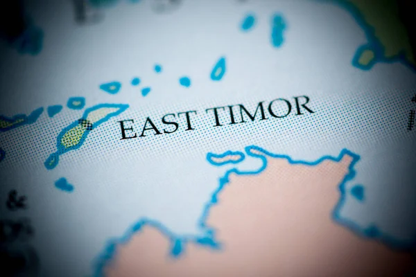 East Timor Map View Close — Stock Photo, Image