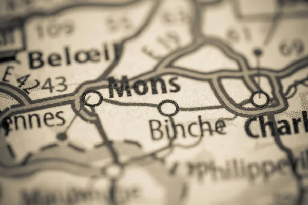 Монс Бельгія Карті — стокове фото