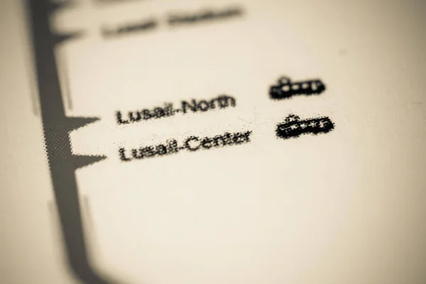 Lusail Center Station Doha Metro Karte — Stockfoto