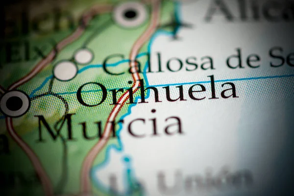Orihuela. Spain map close up view
