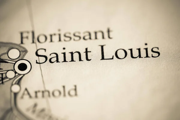 Saint Louis Usa Geografische Kaart — Stockfoto