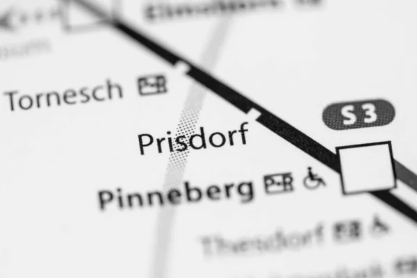 Prisdorf Station Hamburg Metro Karta — Stockfoto