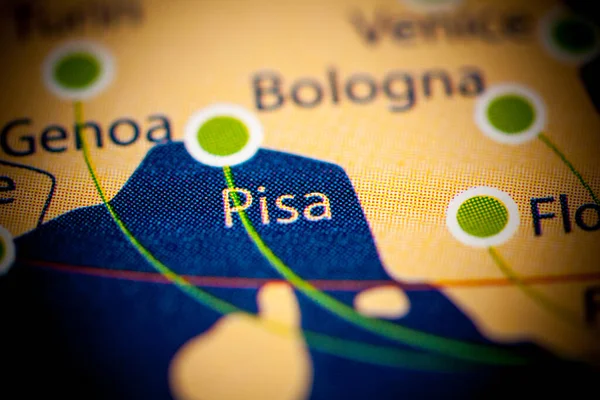 Πίζα Ιταλία Χάρτης Close View — Φωτογραφία Αρχείου