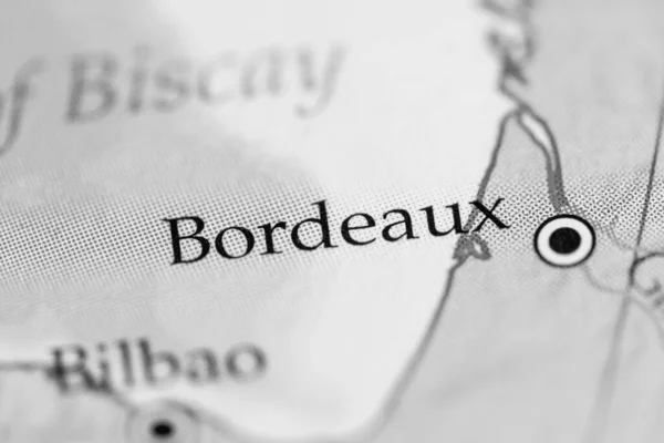 Burdeos Francia Mapa — Foto de Stock