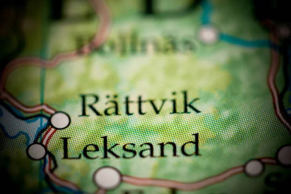 Rattvik Suecia Mapa Primer Plano — Foto de Stock