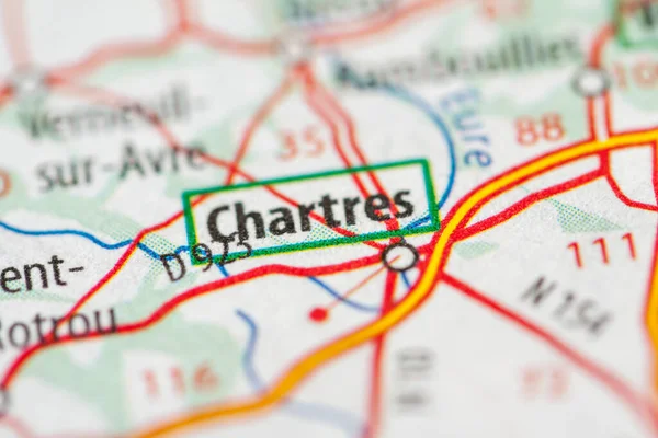 Chartres France Geography Map — Stock Photo, Image