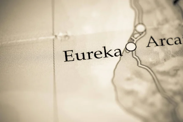 Eureka Estados Unidos Mapa Geográfico — Foto de Stock