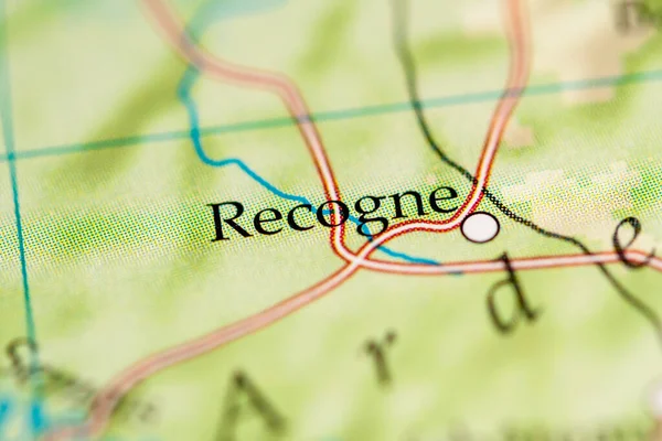 Reconocer Bélgica Mapa Geográfico — Foto de Stock