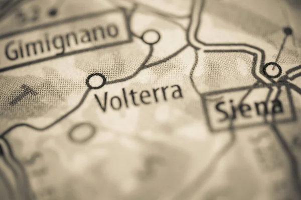ボルテラ イタリア地図近くの景色 — ストック写真