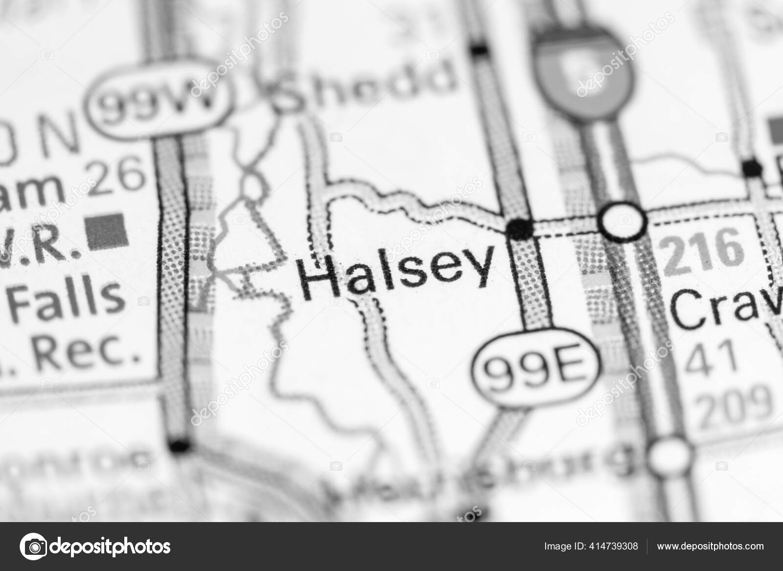Halsey Oregon Usa Map Stock Photo by ©aliceinwonderland2020 414739308