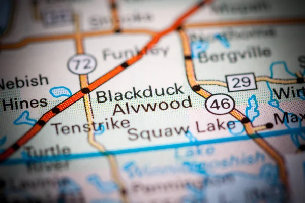 Blackduck. Canada on a map.