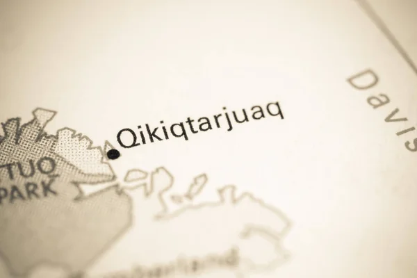 Qikiqtarjuaq Canada Map — Stock Photo, Image