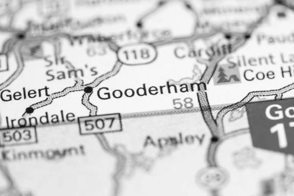 Gooderham. Canada on a map.