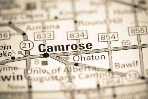 卡姆罗斯 地图上的加拿大 — 图库照片