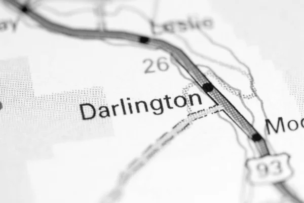 Darlingtonban Idahóban Usa Térképen — Stock Fotó