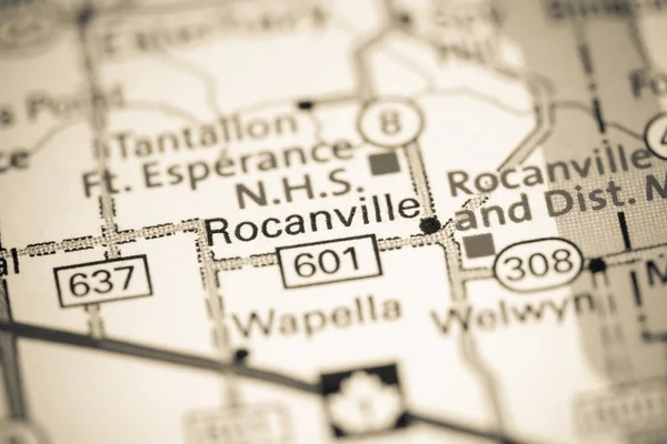 Rocanville Canadá Mapa — Foto de Stock