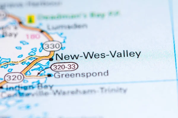 New Wes Valley Canada Una Mappa — Foto Stock