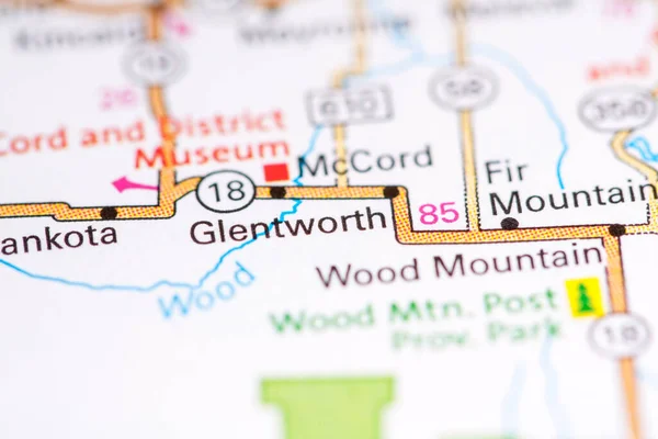 Glentworth Canadá Mapa —  Fotos de Stock