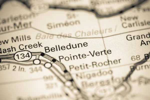 Belledune Canada Map — Stock Photo, Image