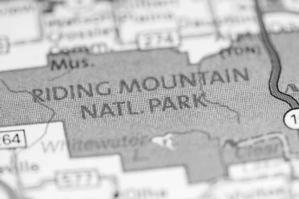 Riding Mountain Nationaal Park Canada Een Kaart — Stockfoto