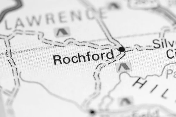 Ρότσφορντ Νότια Ντακότα Ηπα Ένα Χάρτη — Φωτογραφία Αρχείου