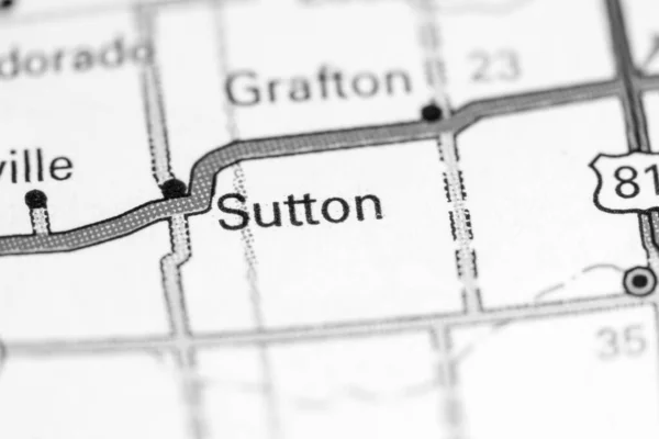 Sutton Nebraska Usa Map — Stock Photo, Image