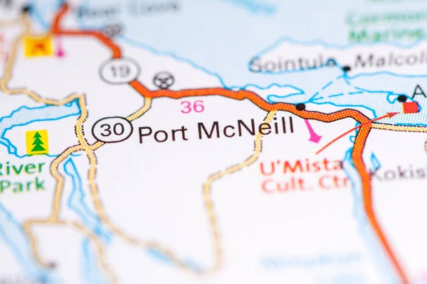 Порт Макніл Канада Карті — стокове фото