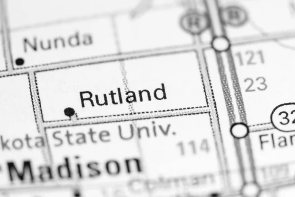 Rutland Dakota Del Sud Stati Uniti Una Mappa — Foto Stock