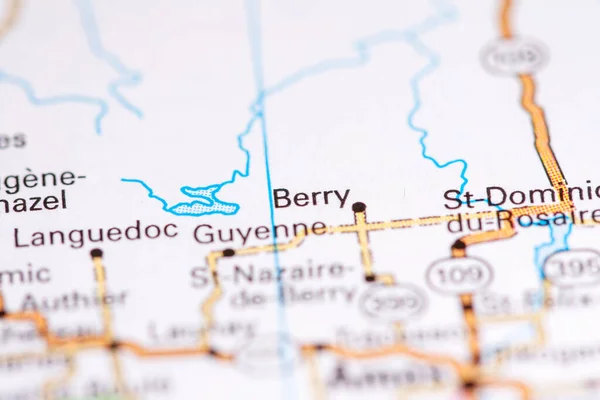 Berry Canadá Mapa — Foto de Stock